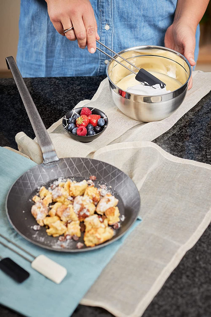 RÖSLE Tigaie din fier forjat seria 1888, de înaltă calitate, cu margine înaltă pentru cartofi prăjiți crocanți și carne prăjită rapid, potrivită pentru grătar și inducție Oale si Tigai Naty Shop