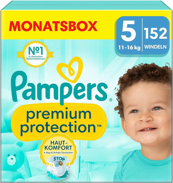 Pampers Baby Nappies mărimea 4, Premium Protection, Nappies, 174 buc. , 9Kg - 14Kg Mama si Copilul Naty Shop 5 (152 buc) Premium Protection
