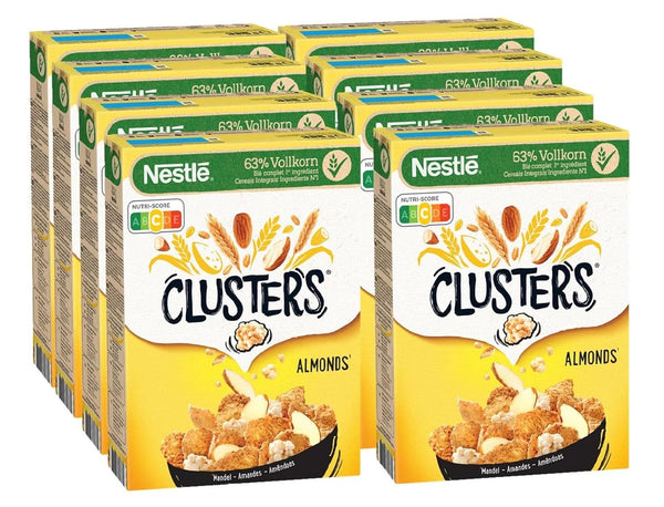 Clusters Almond, Cereale pentru un mic dejun delicios cu fulgi crocanți de migdale, Set 8 x 325 grame Naty Shop Default Title