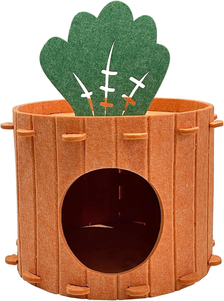 Paturi versatile pentru pisici, semi-curgătoare, cu morcovi, glisoare confortabile din pâslă pentru interior și exterior, paturi relaxante pentru pisici Carnation