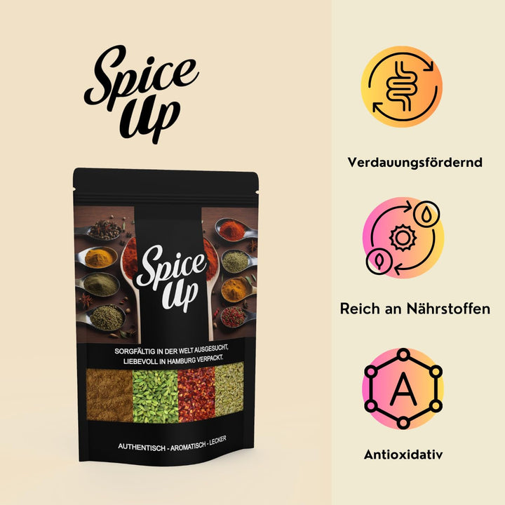 Colorant alimentar portocaliu Spice up 50G – Colorant alimentar portocaliu 50G – Pudră de culoare strălucitoare pentru idei de bucătărie și copt – Pentru deserturi, băuturi, curry și decorațiuni creative – Vegan și fără aditivi artificiali