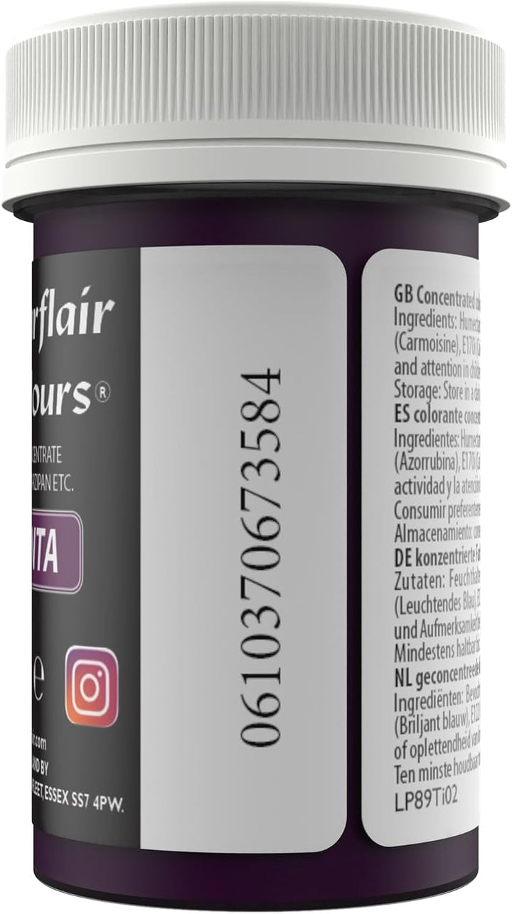 Colorant alimentar Sugarflair pentru paste Pastel Magenta, colorant alimentar pentru paste, fondant și marțipan, culori concentrate Spectral - 25 g