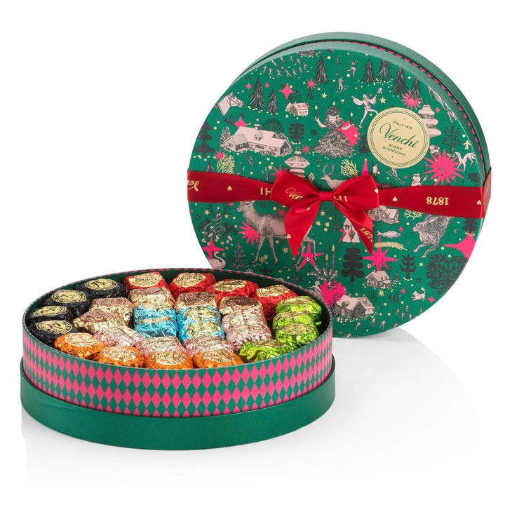 Venchi, colecția de Crăciun - Cutie cadou cu ciocolată asortată, 704 grame Bomboane de Ciocolata Naty Shop Chocoviar