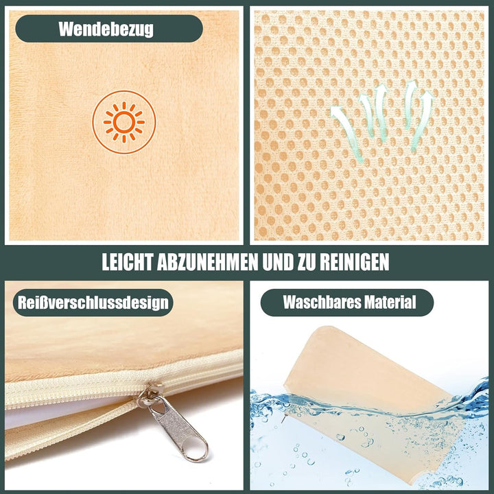 GUUSII HOME Șezlong pentru pisici, hamac, scaune pentru fereastră, pat pentru pisici, hamac pliabil pentru pisici, hamac pentru fereastră, șezlong pentru pisici, pat agățat pentru pisici cu ventuze puternice (bej, L)
