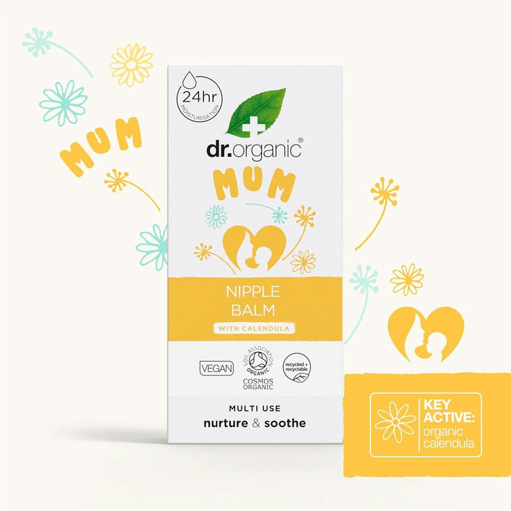 Balsam pentru sfarcuri Dr Organic cu Calendula, Lanolină, Alinare naturală, Pentru răni și sfârcuri crăpate, 30 ml Accesorii Hrana si Alaptare Bebe Naty Shop