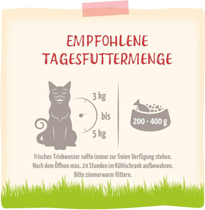 Mjamjam - Hrană umedă premium pentru pisici - Wellness Wellbeing Pack Beef, 12Pack (12 X 125G), fără cereale cu extra carne