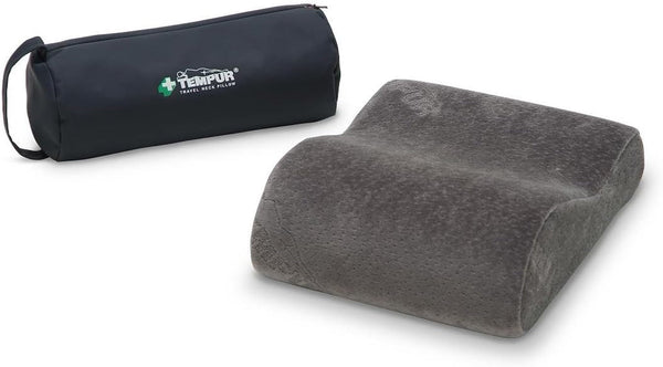 Pernă de călătorie Tempur, pernă de călătorie pentru gât, inclusiv geantă de transport - 25 X 31 X 10/7 cm - maro Perne calatorie Naty Shop Titlu implicit