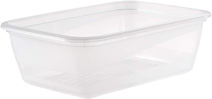 Keeeper set de 3 borcane pentru păstrarea alimentelor, 3 x 1,25 l, 20,5 x 15,5 x 6,5 cm, Fredo Fresh, albastru transparent Cutii depozitare alimente Naty Shop