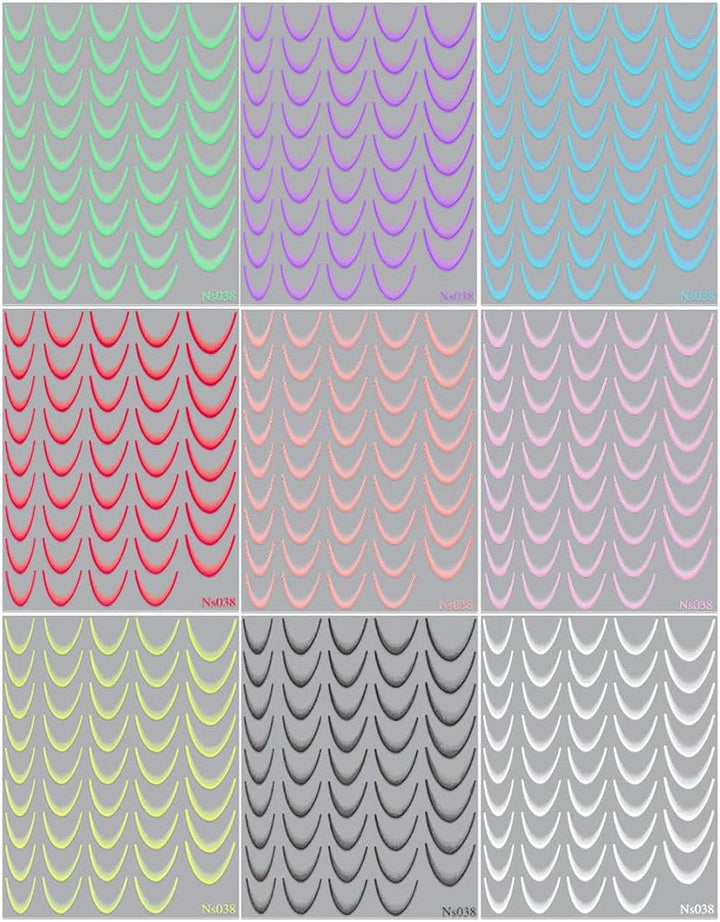 9 culori autocolante pentru unghii franceze autocolante pentru unghii franceze folie de unghii autoadezive unghii franceze autocolante gradient vârf francez autocolante pentru unghii arta unghiilor autocolante design unghii accesorii unghii