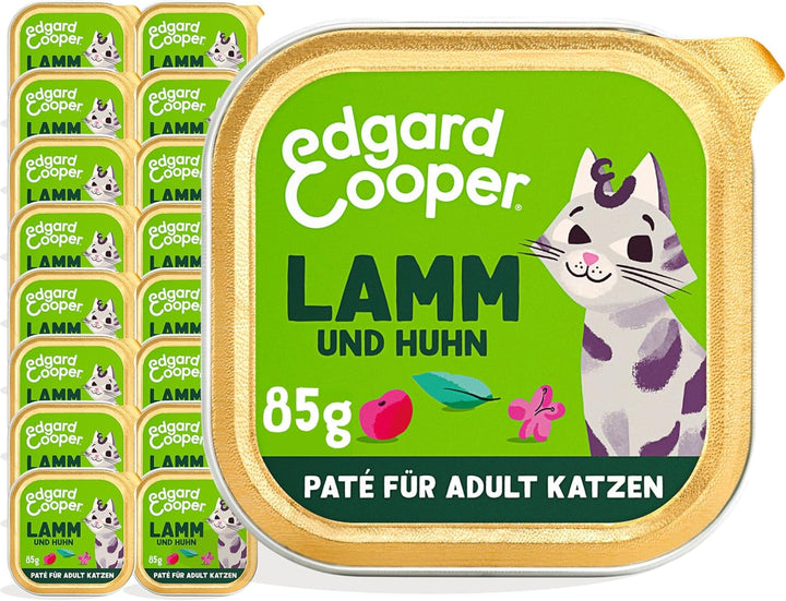 Edgard & Cooper Chunks in Gravy Hrană umedă pentru pisici adulte fără cereale de înaltă calitate - pui organic 85G (pachet de 16) - organe nutritive, ingrediente sănătoase, 0% zahăr adăugat, 85G X 16