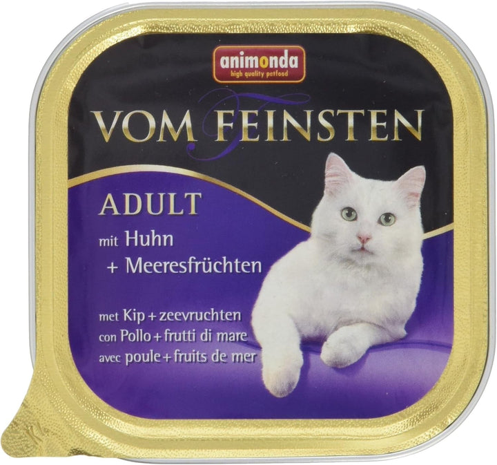 Animonda Vom Feinsten Adult Sauce Variety (32 X 100 G), hrană umedă pentru pisici adulte, hrană pentru pisici fără cereale și zahăr, bucăți fragede într-un sos delicios