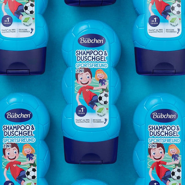 Bübchen Sportsfriend 2In1, Șampon și gel de duș, 230 ml Duș și baie Naty Shop