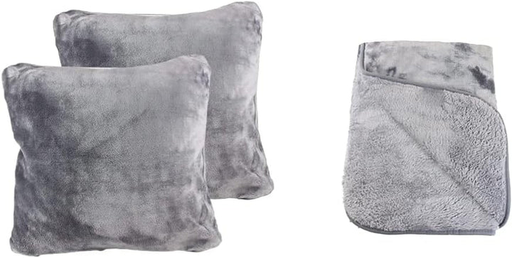 Amago - Pătură confortabilă, aspect cașmir, 220 X 240 Cm - antracit Paturi si Cuverturi Amago Antracit Pătură confortabilă + față de pernă 220 X 240 Cm