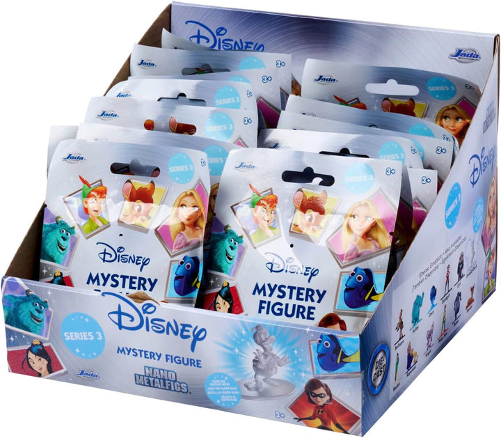 Jada Toys Disney Figure (1X Mystery Figure In Blind Pack) - 1 Surprise Collectible Figure From 12 Disney Figures, Nano Metal Figure (Aprox. 4 Cm) For Children & Fans From 3 Years, Series 3 Action figures Naty Shop