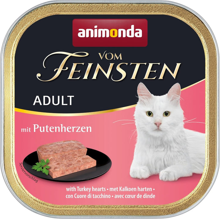 Animonda Vom Feinsten Adult Sauce Variety (32 X 100 G), hrană umedă pentru pisici adulte, hrană pentru pisici fără cereale și zahăr, bucăți fragede într-un sos delicios