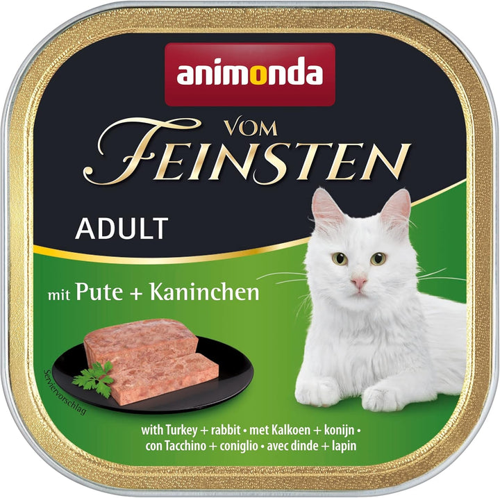Animonda Vom Feinsten Adult Sauce Variety (32 X 100 G), hrană umedă pentru pisici adulte, hrană pentru pisici fără cereale și zahăr, bucăți fragede într-un sos delicios