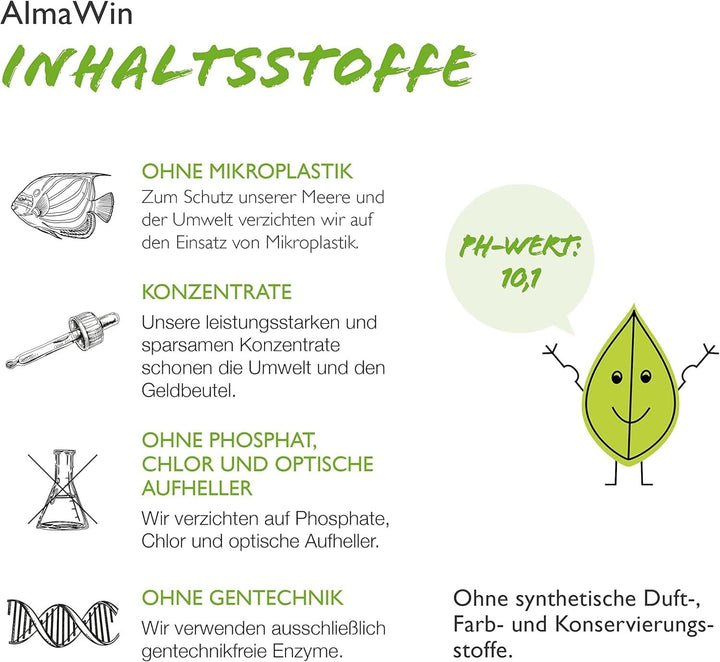 Almawin eco, praf de spălat vase 2,8kg, 112 spalari, dozabil pentru diferite cantități de vase Naty Shop