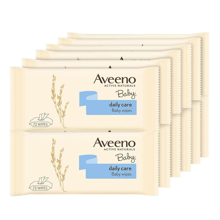 Lavete de îngrijire zilnică cu extract de ovăz și aloe, 72 de bucati Servetele Umede Bebelusi Naty Shop 12 pachete x 72 servetele Aloe Vera