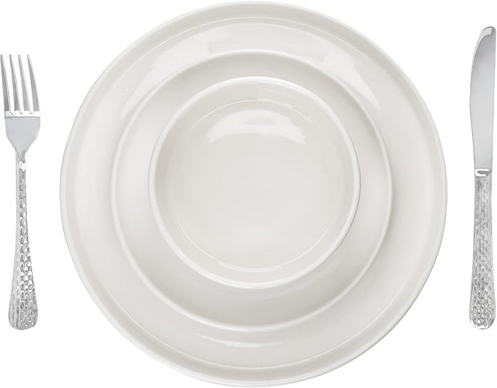 Mikasa Camberlie Essgeschirr Set, Weißes Porzellan Im Scandi Style, Teller Und Schüsseln, 12Er Set Seturi vesela masa Naty Shop