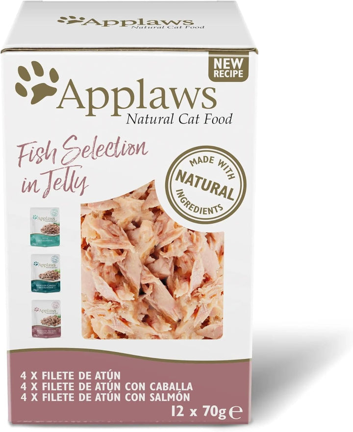 APPLAWS Cat über Selec Jelly Multi Fish 4 X 12 X 70 G