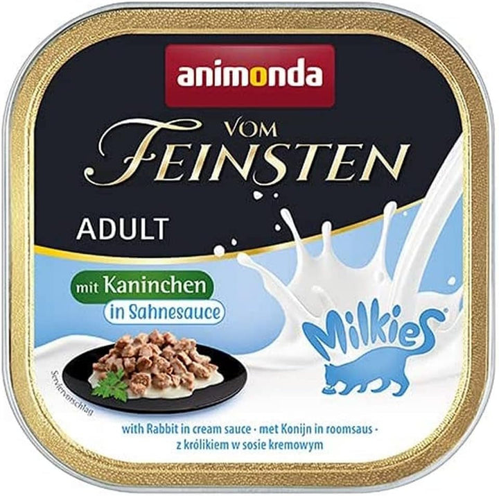 Animonda Vom Feinsten Adult Sauce Variety (32 X 100 G), hrană umedă pentru pisici adulte, hrană pentru pisici fără cereale și zahăr, bucăți fragede într-un sos delicios