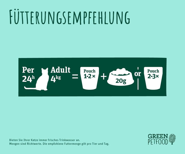 Green Petfood Faircat Multipack (6 X 85 G) | Adult | Hrană umedă premium pentru pisici adulte | 6 arome delicioase diferite în Multipack | Fără cereale | Hrană umedă pentru pisici | 6Pack