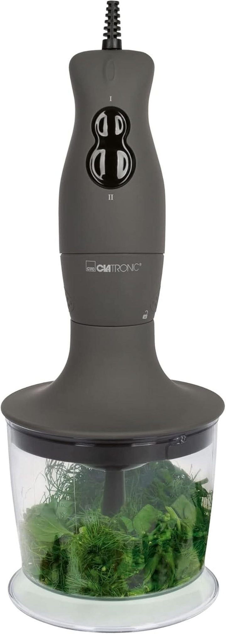 Clatronic® Stabmixer Set | Mixer, Pürierstab, Zerkleinerer Aus Edelstahl | 400 Watt | 2 Geschwindigkeitsstufen | Allesschneider | Mixbehälter | Schneebesen | Multizerkleinerer | SMS 3777 Bucatarie Naty Shop