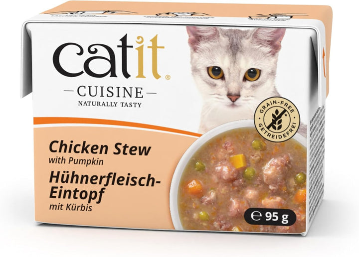 Catit Cuisine - Hrană umedă premium pentru pisici - Pateu cu ton și sardine, Hrană completă, 95G, Fără cereale, Conținut ridicat de pește