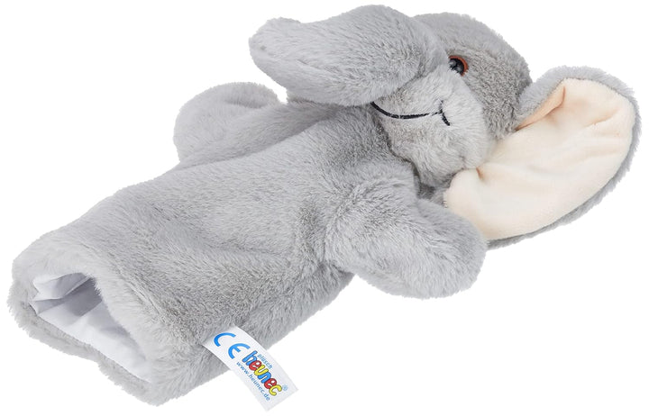 394070 Elefant păpușă de mână, gri Jucarii Bebe Naty Shop