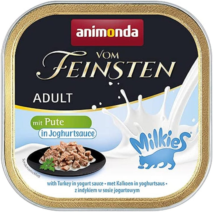 Animonda Vom Feinsten Adult Sauce Variety (32 X 100 G), hrană umedă pentru pisici adulte, hrană pentru pisici fără cereale și zahăr, bucăți fragede într-un sos delicios