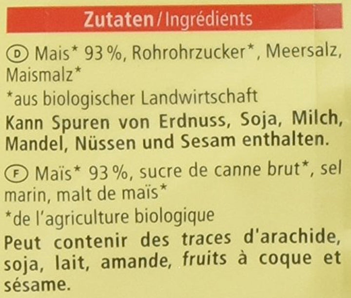 Bio Cornflakes, Glutenfrei, 375G Cereale Naty Shop