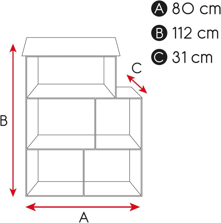 WOOMAX Colorbaby 85293 Casă de păpuși din lemn Casute de papusi Naty Shop