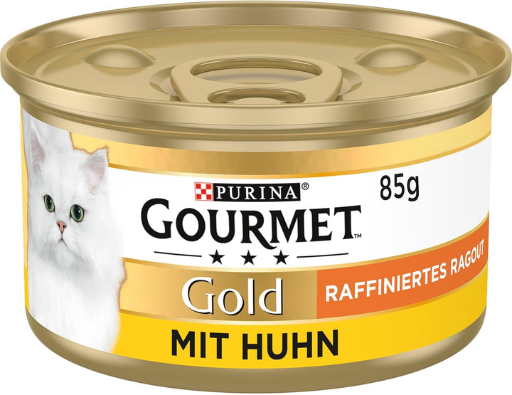 Gourmet Gold Refined Ragout Hrană umedă pentru pisici, cu ton, pachet de 12 (12 X 85G)