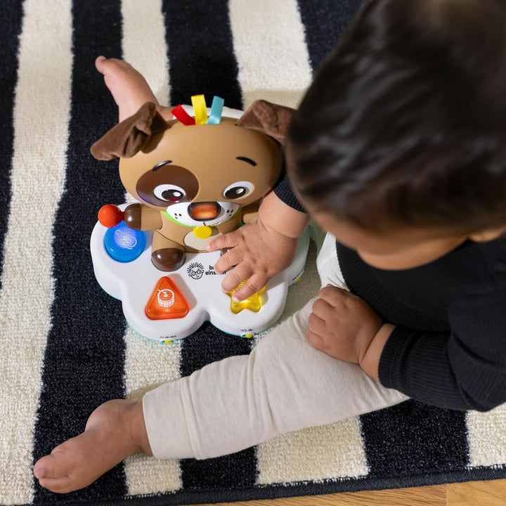 Baby Einstein, Jucărie de învățare muzicală Drum & Learn Dean - Jucărie multisenzorială pentru copii, 2 moduri de joc, culori, forme și instrumente, 50+ sunete, de la 6 luni Jucarii Bebe Naty Shop