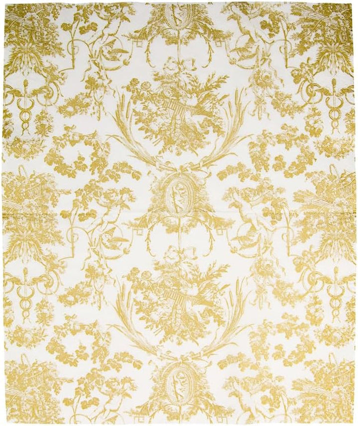 Șervețele de toaletă romantice, culori aurii, 15 bucăți per pachet