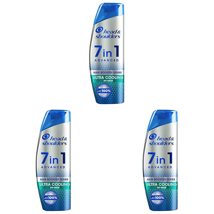 Head & Shoulders PRO-EXPERT 7 Șampon anti-mătreață îmbogățit cu cafeină Duș și baie Head & Shoulders 3 x 250 ml Ultra Cooling