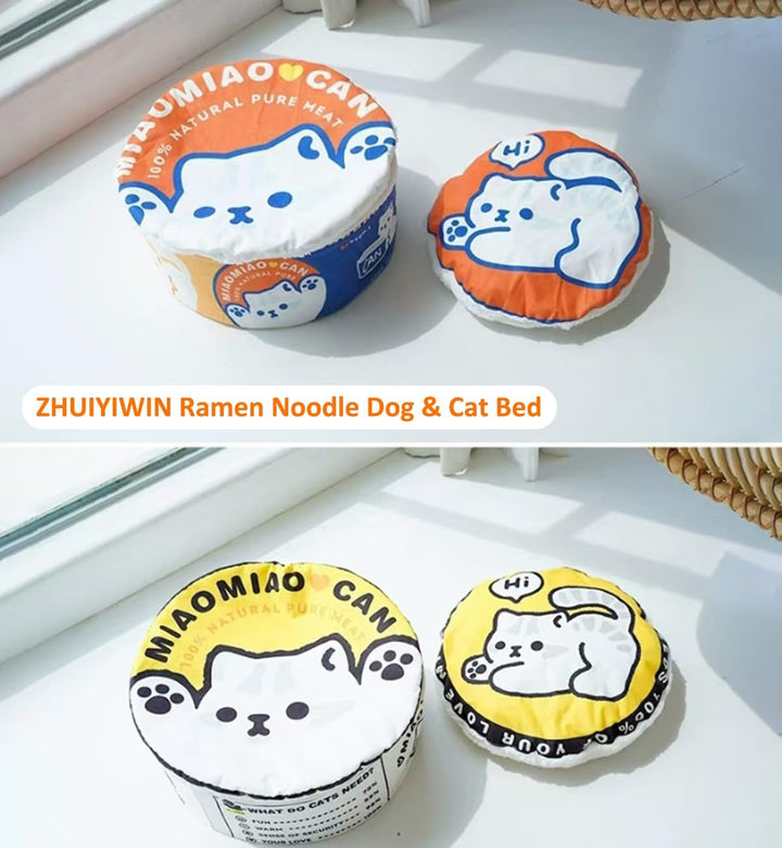 ZHUIYIWIN Peșteră pentru pisici, Paturi pentru pisici, Căsuță pentru pisici, Peșteră pentru îmbrățișări, Loc de dormit confortabil pentru pisici, Pisici, Căței, Căsuță de pluș pentru pisici de interior, Pisici (Albastru Portocaliu, M)