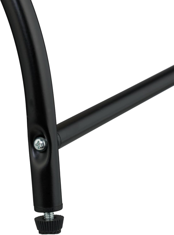 Hamac pentru pisici Relaxdays, scaun suspendat elevat pentru pisici, din pluș, ÎxLxA 25x45x42 cm, pat din oțel pentru pisici, bej/negru