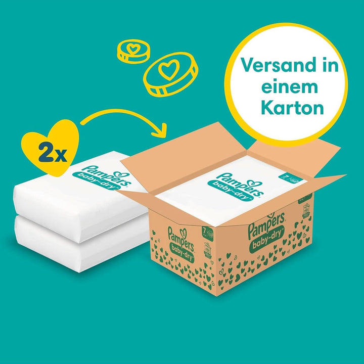 Scutece Pampers Baby-Dry, până la 100% protecție împotriva scurgerilor toată noaptea Mama si Copilul Naty Shop