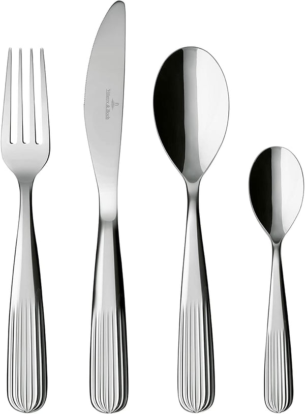 Villeroy & Boch - Set tacâmuri Rose Garden 24 piese, otel inoxidabil Bucatarie Naty Shop