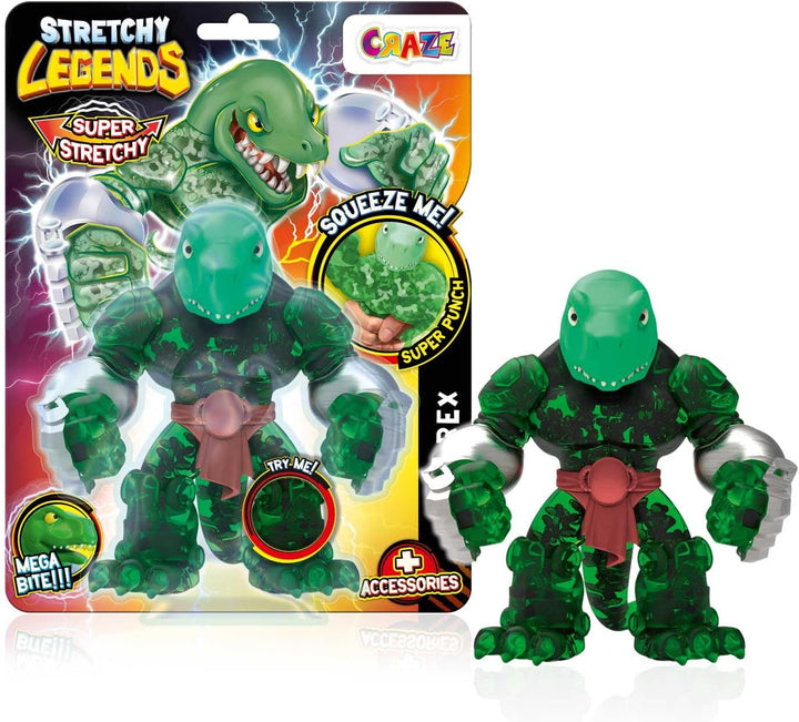 STRETCHY LEGENDS D'Molition - Figurine de acțiune elastice pentru copii, figuri de supereroi elastice pentru a colecta cu umplutură de slime Action figures Naty Shop Stretchy Megarex