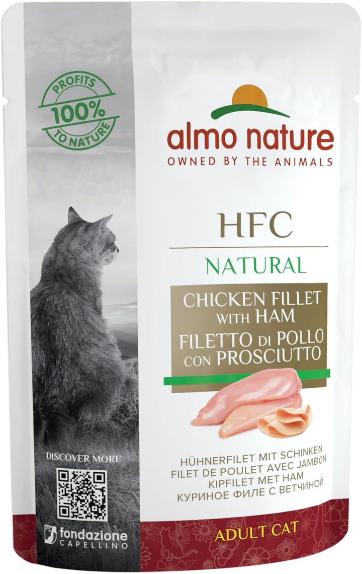 Almo Nature HFC Jelly Hrană umedă pentru pisici cu ton și limbă-de-mare 24Pack (24 X 55G)