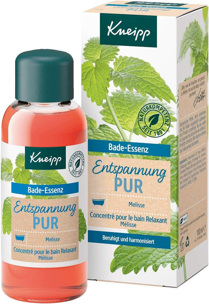 Kneipp Bade, ulei de baie cu ulei esențial natural de melissa indiană și extract de balsam de lămâie, 100 ml Naty Shop