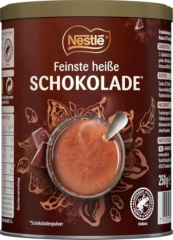 Ciocolată caldă Nestlé Finest, 1 pachet (1 X 250G) Cacao si Ciocolata Calda Naty Shop