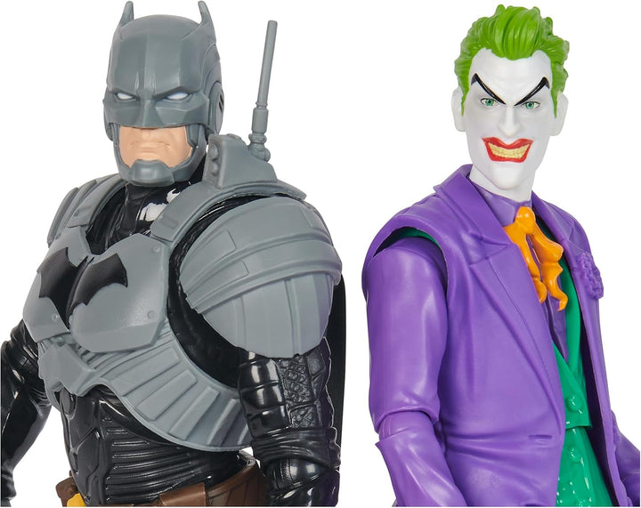 DC Batman Adventures Batman Vs the Joker Action Figure Set, 30 cm - 2 figuri complet mobile cu 12 elemente de echipament pentru jocuri de rol captivante, jucărie pentru copii cu vârsta de peste 4 ani Action figures Naty Shop