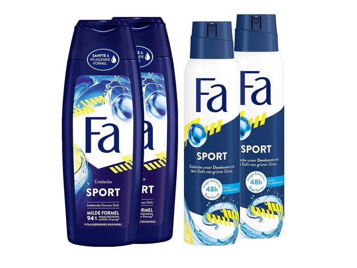 FA Gel de duș Sport, pachet de 6 x 250 ml Duș și baie Naty Shop 4 x 200 ml