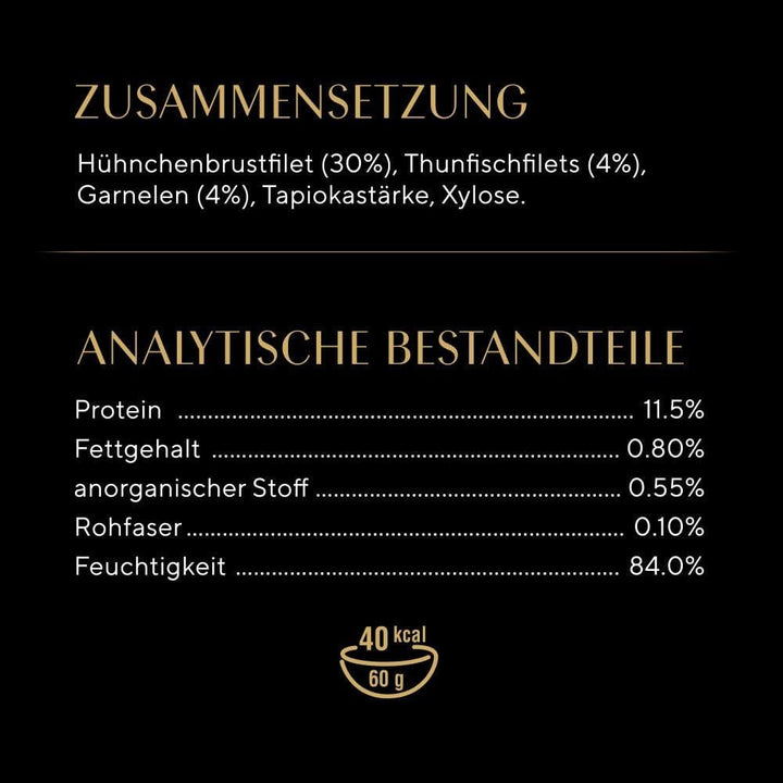 Sheba Filets - Cea mai fină hrană umedă pentru pisici în bol - Pui cu creveți - 16 X 60G