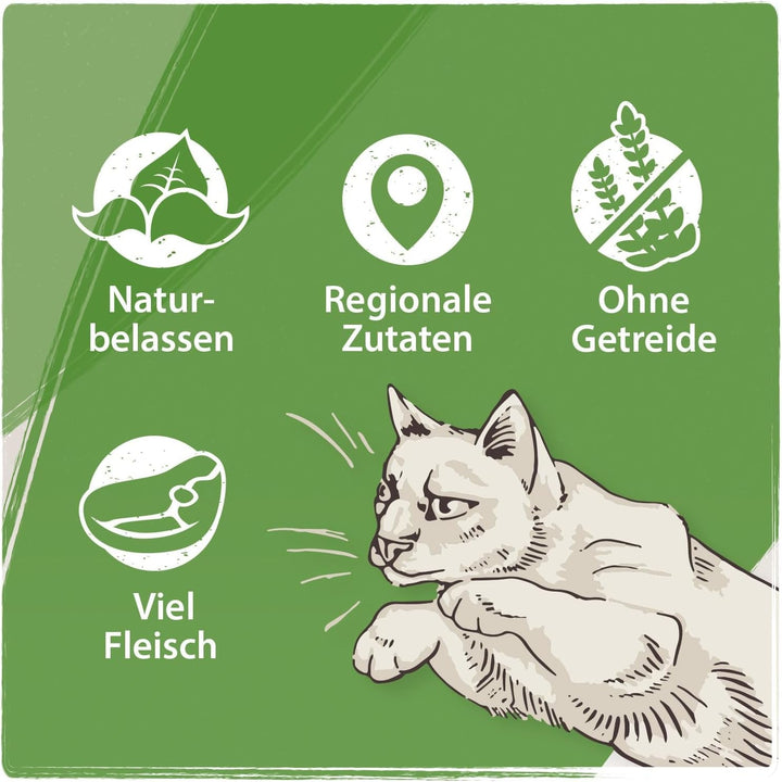 Venandi Animal - Hrană premium pentru pisici - Oaie ca hrană umedă monoproteică, fără cereale și naturală, pachet de 6 (6 X 200G)