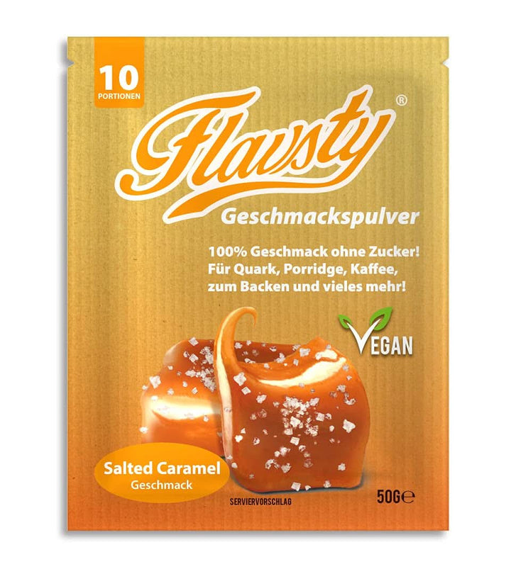 Flavsty® Flavour Powder Marzipan, pungă de 50 grame (10 porții) Arome Naty Shop Caramel Sarat