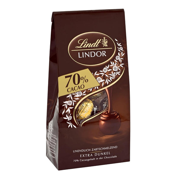 Bile de ciocolată Lindt LINDOR 70% cacao Extra Dark, pungă de 99 grame Bomboane de Ciocolata Naty Shop Default Title
